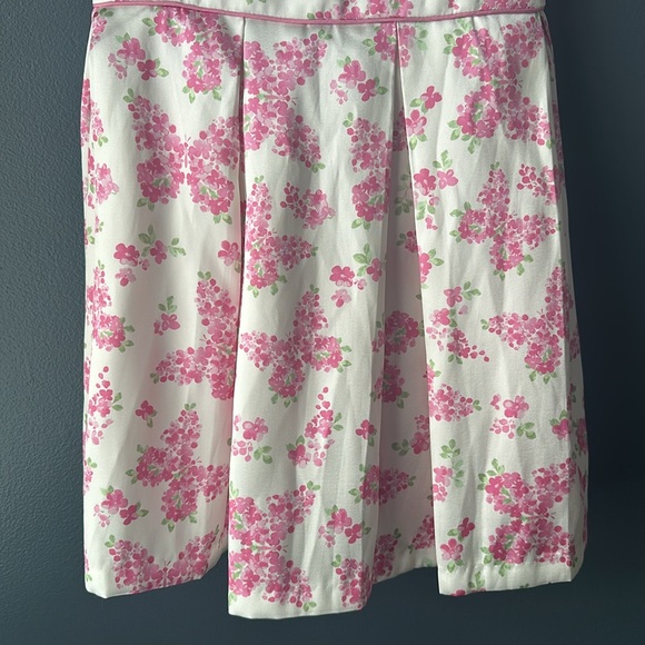 CATHERINE MALANDRINO dress Girls floral Dress size 7 white pink formal like new - Picture 4 of 14